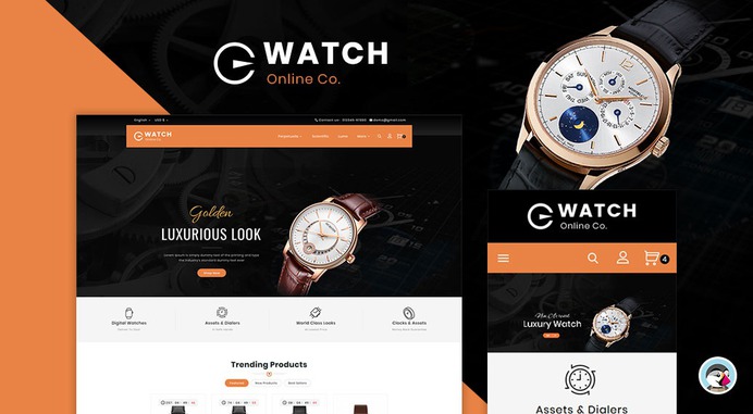 #Watch & #Imitation Shop - #Prestashop #Responsive #Theme | #TemplateTrip #eCommerce #Website #Design #Template
