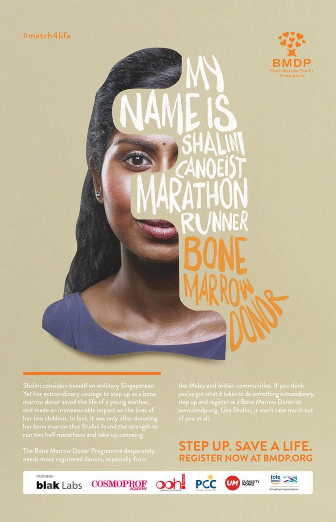 Blak Labs Singapore matches complete strangers in a life-saving recruitment campaign for BMDP