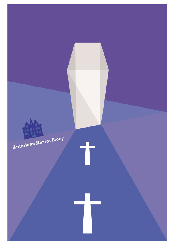 American TV Posters #american #vector #horror #poster