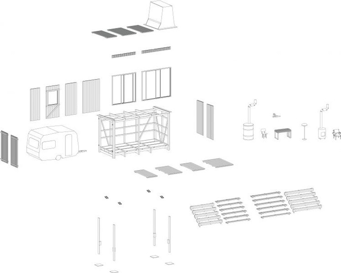 Buitenbed - Studio Makkink & Bey #bed #caravan #tinyhouse #architecture #holiday