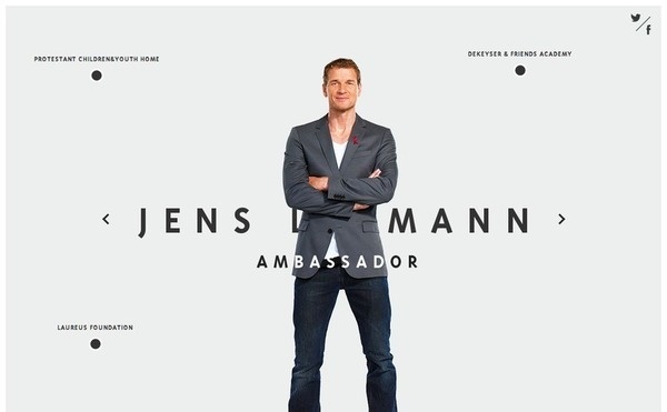 Jens Lehmann by Ming Labs #webdesign