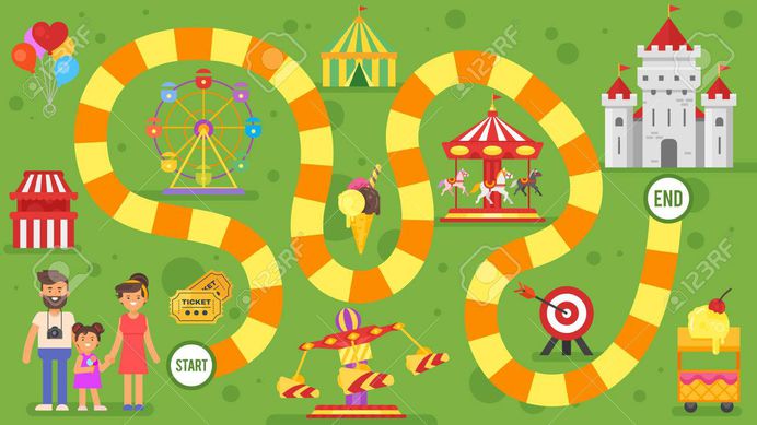 79474096-vector-flat-style-illustration-of-kids-amusement-park-board-game-template-for-print-.jpg (1300×731)