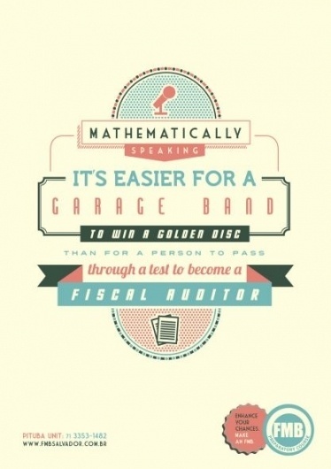FMB Preparatory Course: Mathematically speaking, 3 | Ads of the World™ #poster