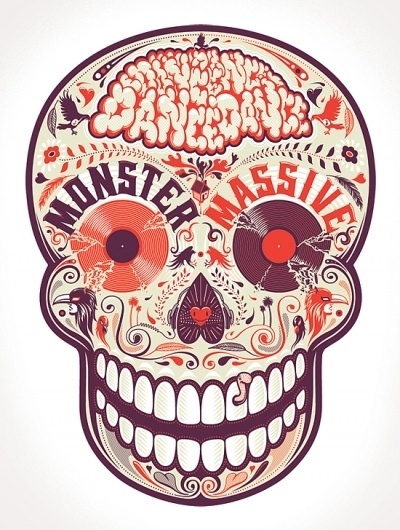 Dia de los Muertos on the Behance Network #red #shimizu #shingo #art #street #skull