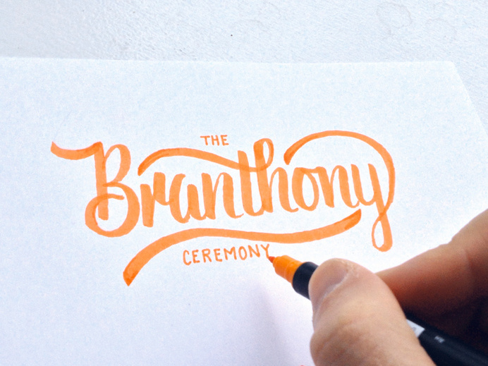 Branthony Sketch by Colin Tierney #inspiration #creative #lettered #personalized #design #illustration #logo #hand