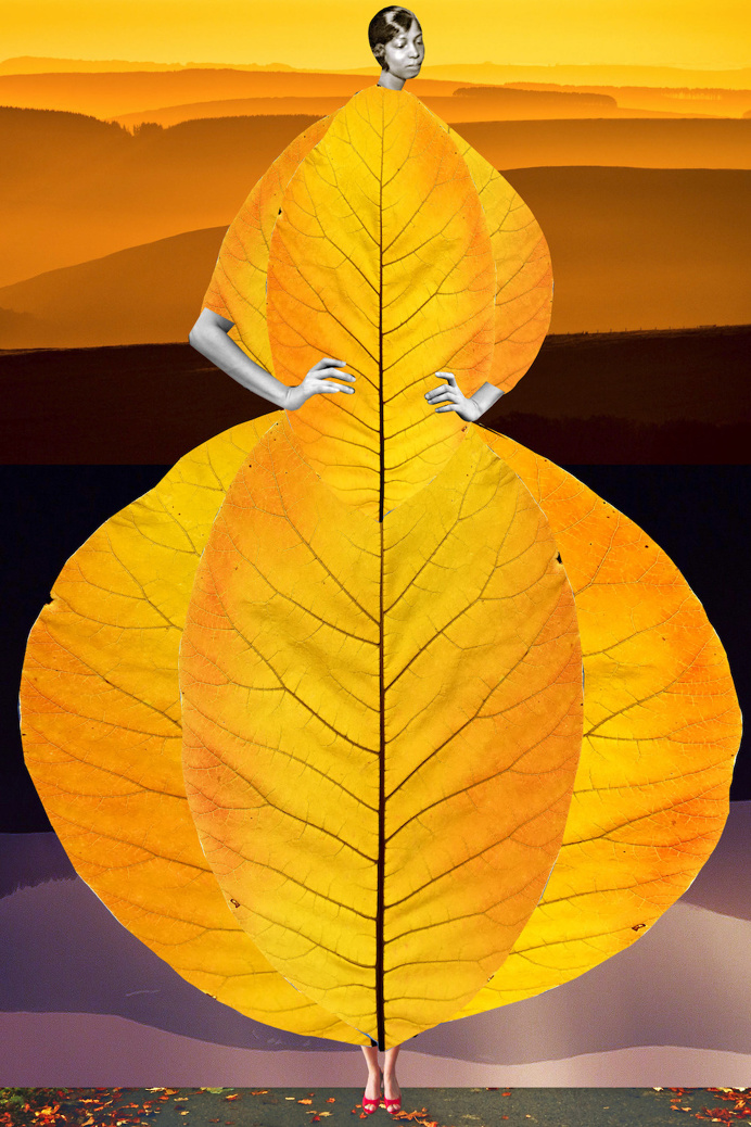 Elongated Female Figures Composed From Elements of Natural and Urban Scenery by Johanna Goodman | Colossal
