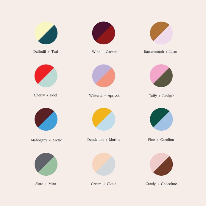 Our newest fall color theory guide to help you decide your next power couple. Tell us your favorite below.