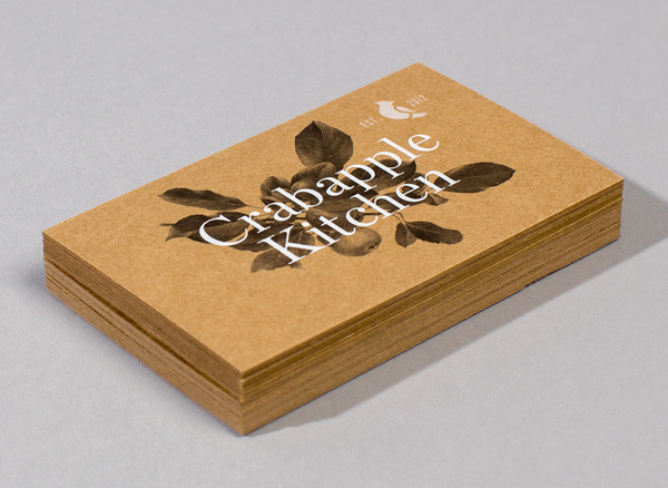 Crabapple Kitchen designed by Swear Words #print #identity