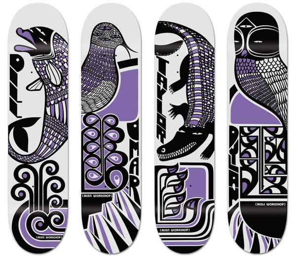 Alien Workshop Skateboards on Behance #alien #workshop