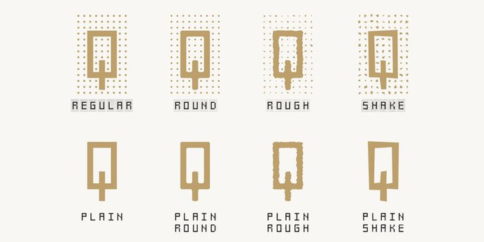 RECEPTOR typeface (font) designed by Thoma Kikis. Teknike.com - #receptor #typeface #font #kikis #thomakikis #synthwave #geometric #squares #lettering #greek #latin #cyrillic #teknike