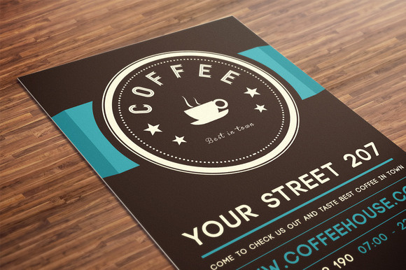 coffee flyer mockup f.jpg (580×386) #coffee #flyer