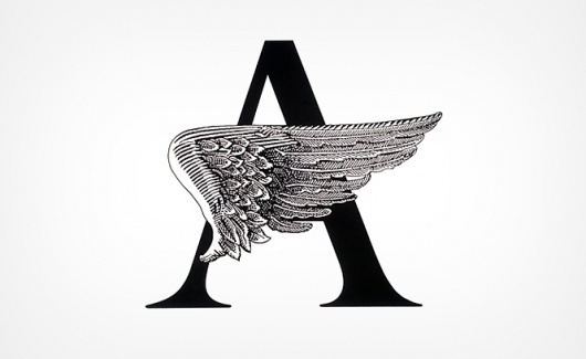 Milton Glaser | The Work | Angels in America #logo #trademark