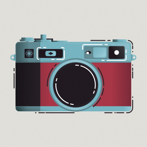 "Little Yashica" By Miguel Angélus Batista #illustration #vector #yashica #filmphotography
