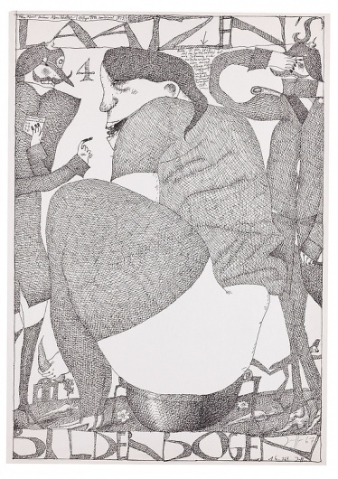 Laatzen Bilderbogen 1. Folge 4. Bogen 1967 Horst Janssen #janssen #poste #horst #illustration #poster
