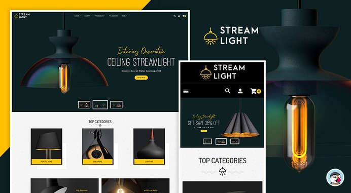 #Stream #Light - #Ceiling #Decoration - #Prestashop #Responsive #Theme #eCommerce #Website #Design #Template