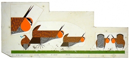 Charley Harper / Pheasants / 1968 #charley #birds #harper