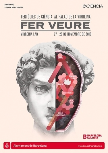 BCN Ciència: Fer Veure on the Behance Network #fer #vasava #veure #lectures #barcelona #poster #ciencia