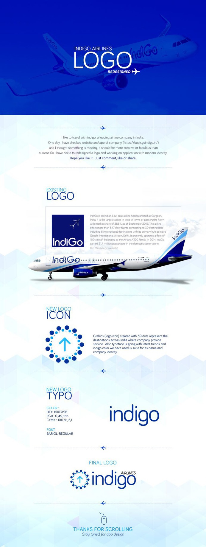 Indigo Airlines LOGO Redesigned