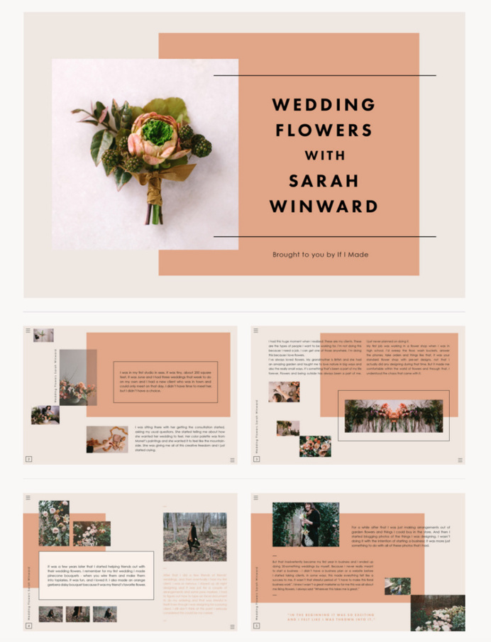 Editorial Layouts | Sallie Harrison Design Studio