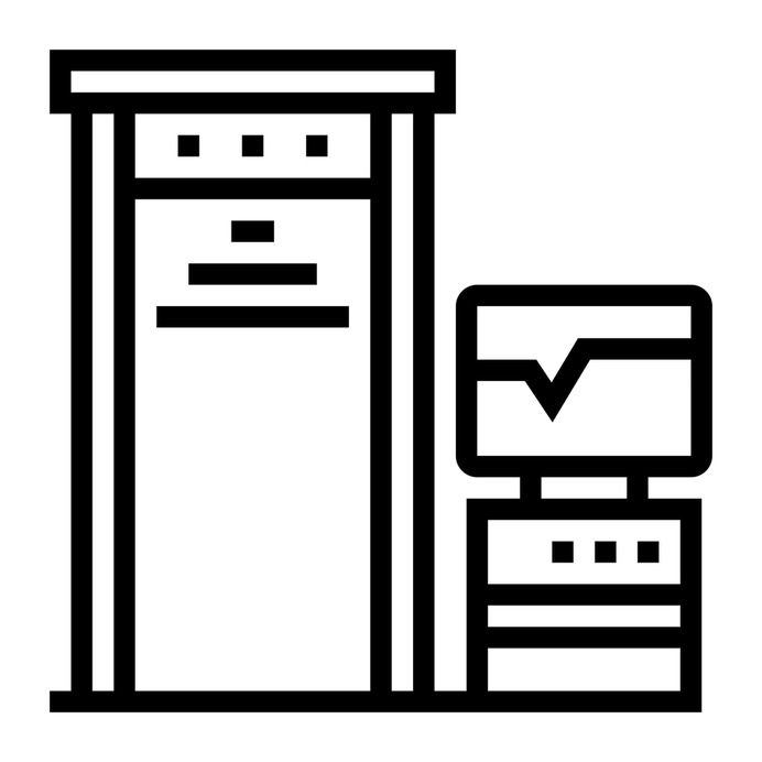 See more icon inspiration related to airport, gate, security control, security gate, detector, control, metal, door, security, signs, check and computer on Flaticon.