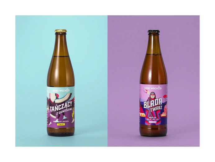Dziki Wschód Brewery Packaging - Mindsparkle Mag Motyw Studio designed the packaging for the Native american series of beer labels of Dziki Wschód (Wild East) Brewery. #logo #packaging #identity #branding #design #color #photography #graphic #design #gallery #blog #project #mindsparkle #mag #beautiful #portfolio #designer
