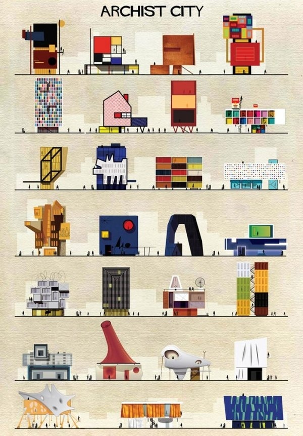 1-Federico-Babina-Archist-Series-yatzer #illustration #design #architecture