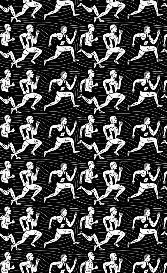 Ted Draws - Running Wallpaper #ted #draws #running #illustration #wallpaper