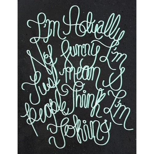 NOT FUNNY #vector #lettering #quote #illustration #type #hand #typography