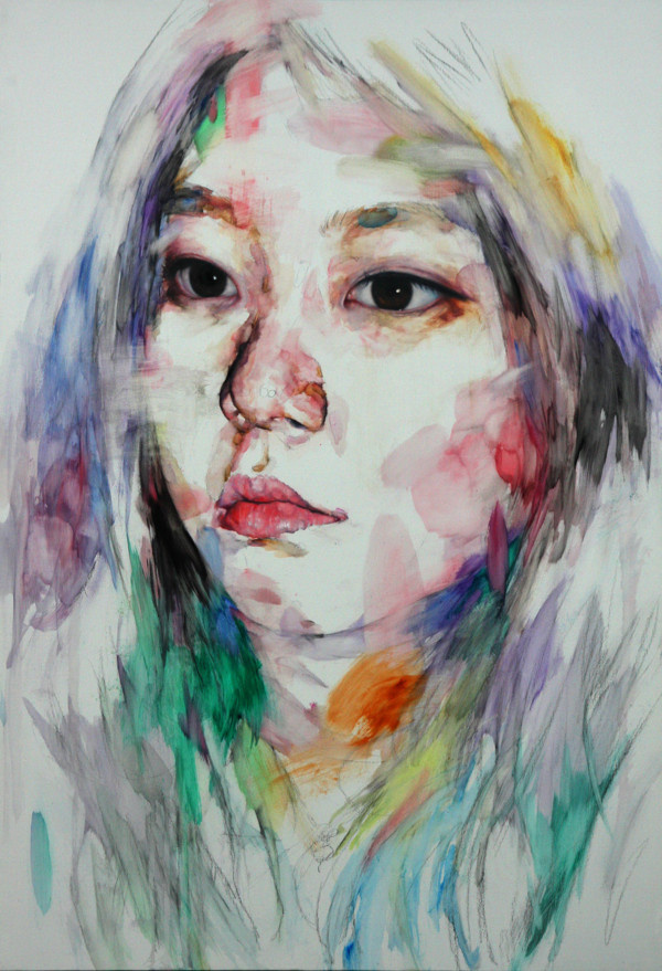 painting on Behance #figure #watercolor #portrait #painting