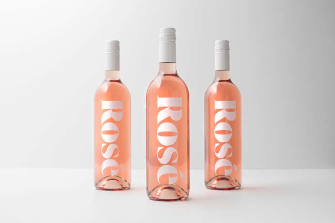 #packaging #branding #rosé #wine #bottle