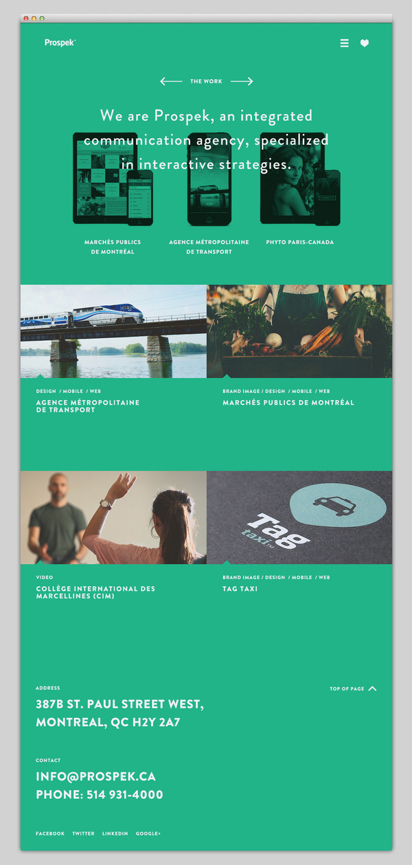 Prospek #website #layout #design #web