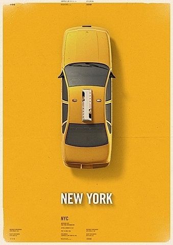 FFFFOUND! #york #yellow #taxi #new