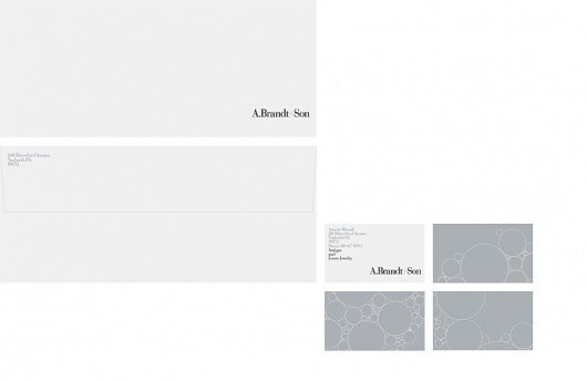 A. Brandt + Son #stationary #print #identity #branding