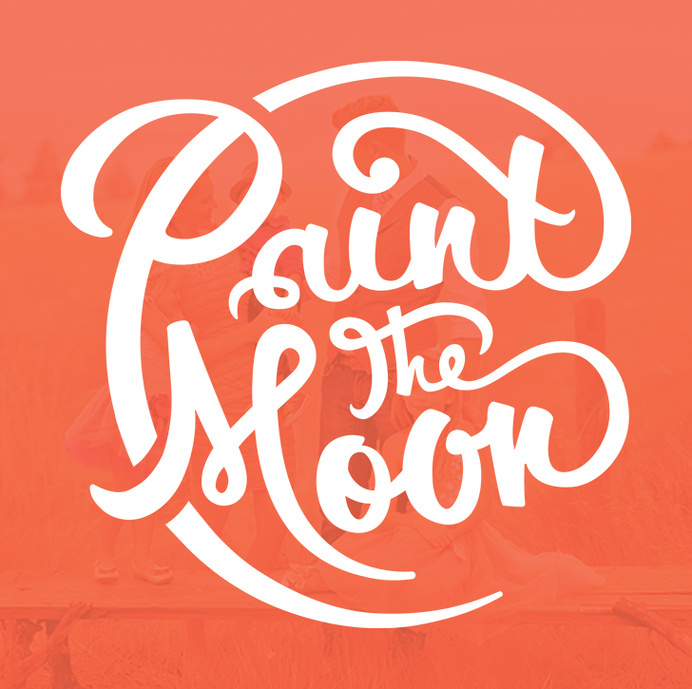 Logo refresh for Paint the Moon https://www.behance.net/gallery/20493353/Paint-the-Moon-rebrand #truman #handlettering #white #branding #refresh #tim #type #orange #rebrand #weakland #brand #paintthemoon #sincerely #logo #hand