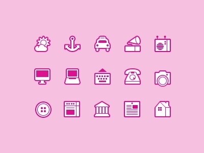 Dribbble - Symbolicons Line Continues! by Jory Raphael #illustration #vector #icons