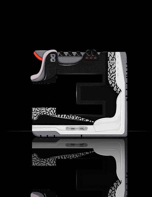 It really is all about the shoes, even in typography #air #shoes #jordan #typography