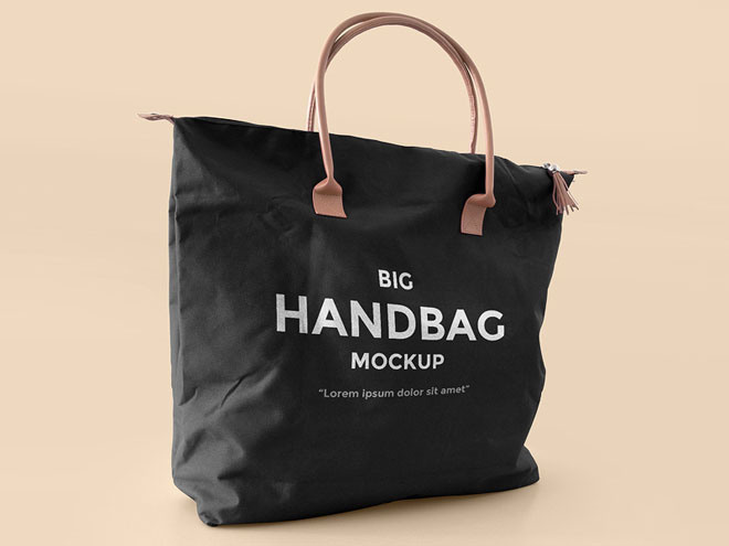 Realistic Handbag Mockup PSD