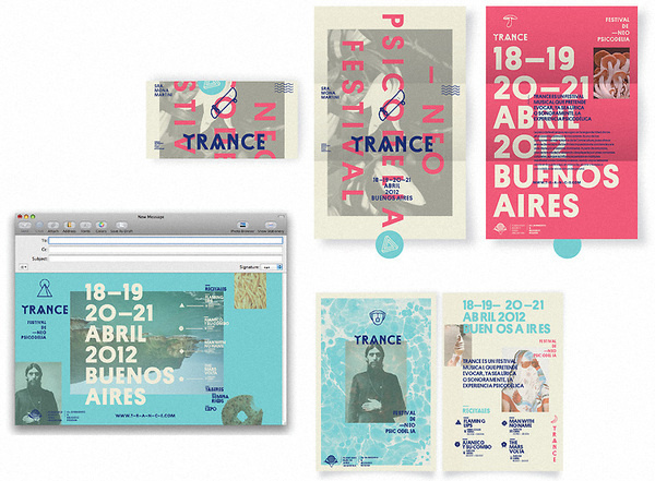 TRANCE xe2x80x93 Neo Psychedelic Festvial #design #guerrero #type #layout #agustn