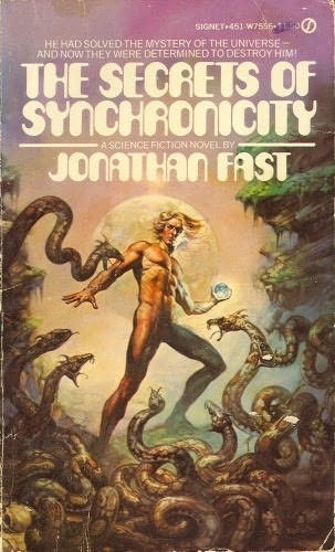 the-secrets-of-synchronicity.jpg (JPEG Image, 303 × 500 pixels) #design #book #sci #fi #cover #illustration #vintage #type