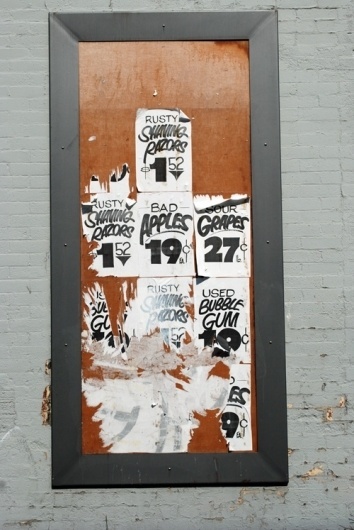 Hand-painted Faux Show Cards, Wheatpastes & Woody Guthrie the Sign-Painter – Fading Ad Blog #lettering #sign painting #sign #show card #ty