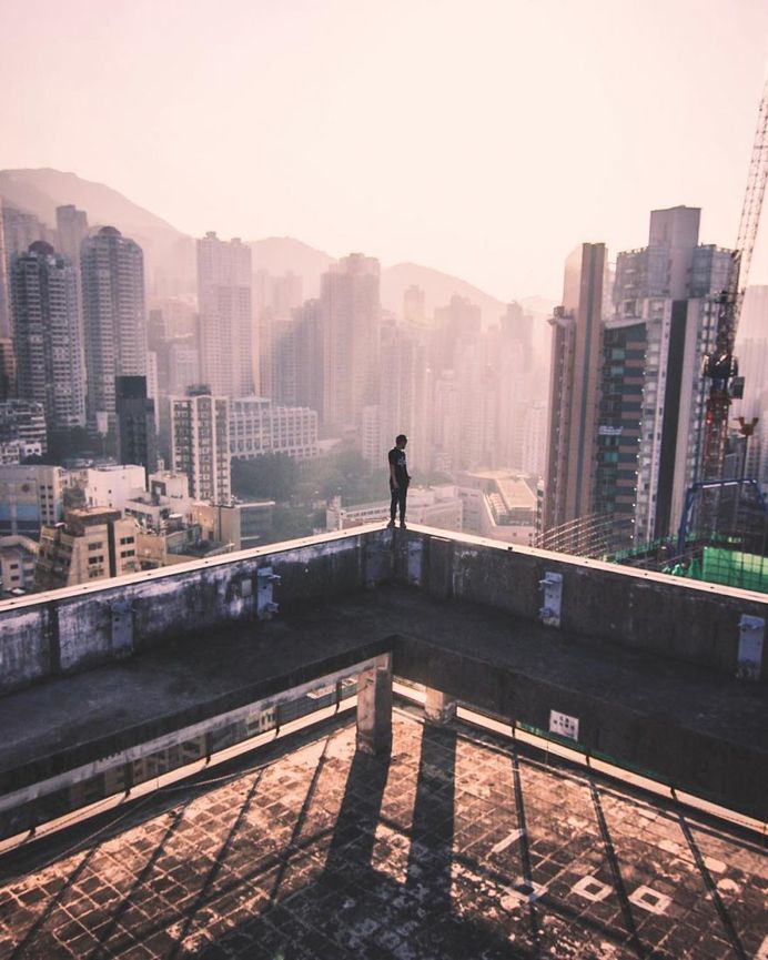 Insane Photos of Hong Kong Taken From The Rooftops by Nicholas Ku