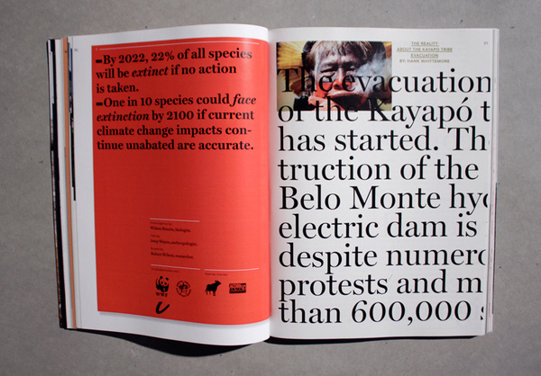 #layout really breaks the grid || type + layout #print #typography #layout #magazine #mag