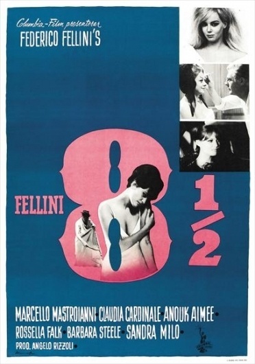 8 1/2 Movie Posters From Movie Poster Shop #film #poster #typography