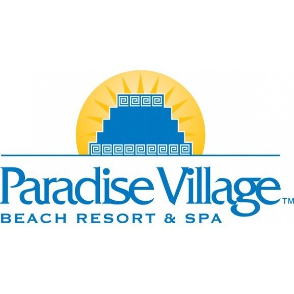 Logo of Paradise Village #hotel #logo #beach #resort