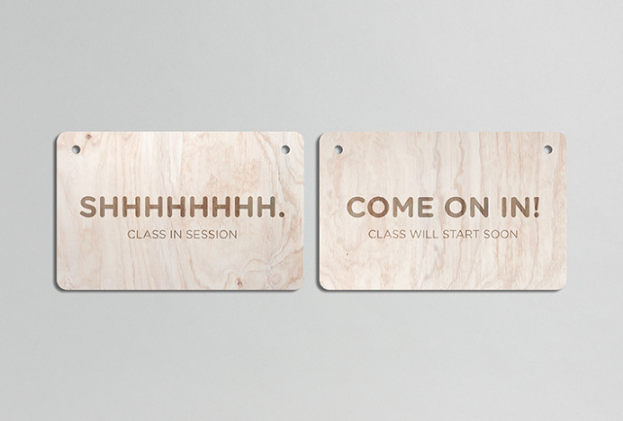 MOVE Yoga by Thomas Williams & Co. #sign #wood