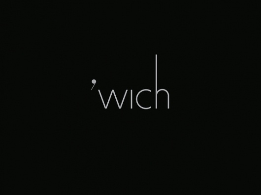 'wich on the Behance Network #minimalistic #wich #black #minimal #typo #typography