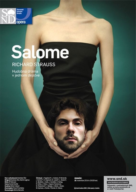 Salome | Slovak National Theatre | Opera | Image Campaign | Performing Arts | Richard Strauss | Poster | www.josellopis.com #holding #theatre #design #head #behead #salome #photography #opera #art #graphics