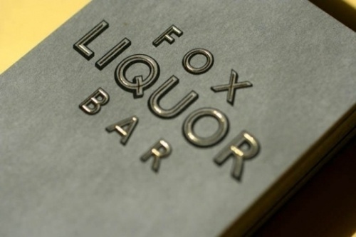 Design Envy · Fox Liquor Bar Business Card: Joshua Gajownik #brand