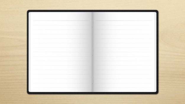 White notebook psd template Free Psd. See more inspiration related to Template, White, Notebook, Open, Psd, Realistic and Horizontal on Freepik.