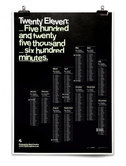 Mash Creative 2011 Limited Edition Calendar | AisleOne #calendar